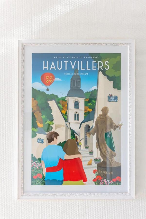 Superbe Studio 'Chardonnay' Avec Vue Sur La Vallee Hautvillers Exteriör bild